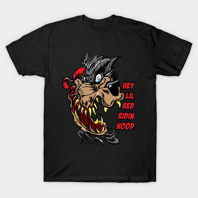 Wolf Toon "Hey There Lil' Red Ridin' Hood T-Shirt by eShirtLabs